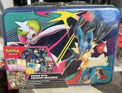 2025 POKEMON TCG COLLECTOR TREASURE CHEST LUNCH BOX TIN NEW/SEALED - Image 2