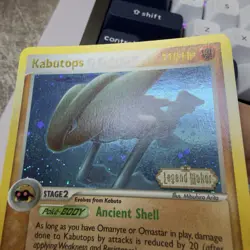 Kabutops Reverse Holo 7/92 ex Legend Maker Stamp 2006 LP Vintage Pokemon SWIRL! - Image 5