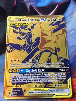 Pokemon Pikachu & Zekrom GX Promo Sun & Moon Promo SM248 Near Mint - Image 3