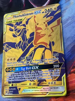 Pokemon Pikachu & Zekrom GX Promo Sun & Moon Promo SM248 Near Mint - Image 4