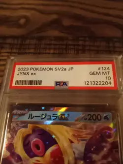 Pokemon Jynx ex 151 sv2a Japanese RR #124 PSA 10 Gem Mint AUTHENTIC! ❄🧊 - Image 2