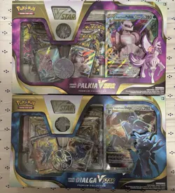 Pokemon Dialga VSTAR & Palkia VSTAR Premium Collection Box Set Factory Sealed - Image 1