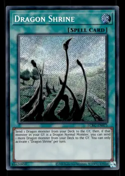 Dragon Shrine LCKC-EN075 Secret Rare Legendary Collection Kaiba Yu-Gi-Oh NM - Image 1