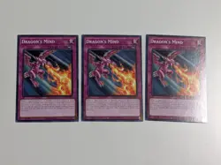 3x Dragon's Mind Common Yugioh Alliance Insight Alin - Image 1