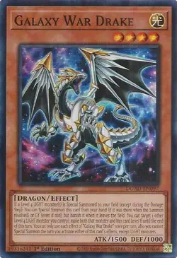 Galaxy War Drake - DUAD-EN097 - NM - Super Rare - 1st ed - Yugioh - Image 1