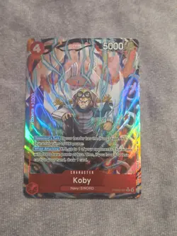 One Piece Premium Booster The Best Vol 2 Koby PRB02-001 Alternate Alt Art NM - Image 1