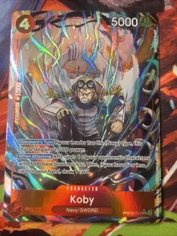 Koby (PRB02-001 ALT ART) One Piece Vol.2 (English) Near Mint - Image 1