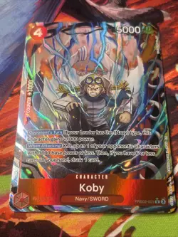 Koby (PRB02-001 ALT ART) One Piece Vol.2 (English) Near Mint - Image 2