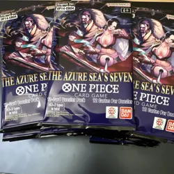 One Piece The Azure Sea's Seven Booster Packs Lot of 19 - Image 1