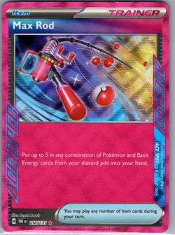 Max Rod 116/131 SV: Prismatic Evolutions - Pokemon Card - NM - Image 1