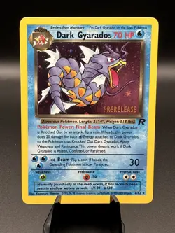 Pokemon TCG Dark Gyarados Prerelease Holo Rare Card 8/82 Vintage LP - Image 1