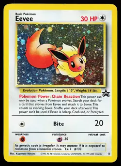 Eevee 11 Holo WOTC Black Star Promo Pokemon Card - Image 1