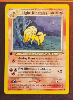 LIGHT NINETALES 50/105 Neo Destiny 1st EDITION Pokemon TCG card - Image 1