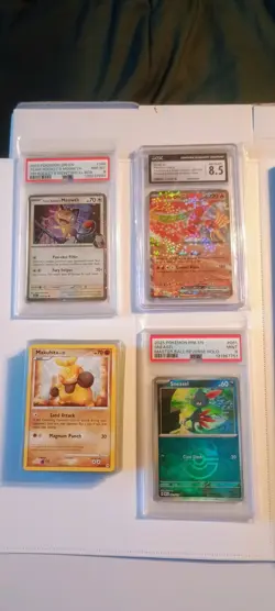 Pokemon Card Collection Binder Pikachu, Mew, Greninja Gold Star, Umbreon,Vintage - Image 2