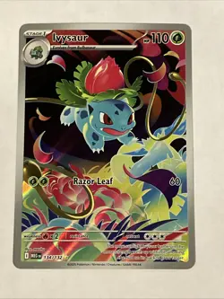 Ivysaur 134/132 Illustration Rare Mega Evolutions Pokemon Card NM - Image 1