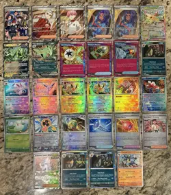 Pokemon TCG Prismatic Evolutions Full Art, EX, Poke Ball Pattern Lot Of 28 Cards - Image 1