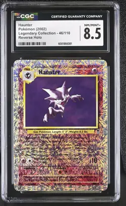 CGC 8.5 Haunter 2002 Legendary (Collection) 46/110 Reverse Holo Pokemon Card - Image 1
