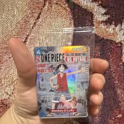 One Piece Card Game Monkey.D.Luffy College Basketball US Voyage Promo Card - Image 1