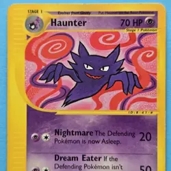 Haunter 80/165 Regular Vintage Pokemon Card Expedition Uncommon LP - Image 2