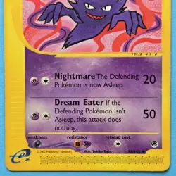 Haunter 80/165 Regular Vintage Pokemon Card Expedition Uncommon LP - Image 3