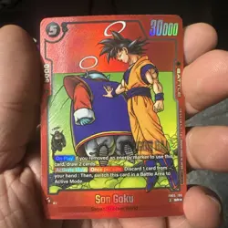 Dragon Ball TCG Card Son Goku FB05-100 SR Limited Pack Manga Ver 02 Holofoil - Image 1