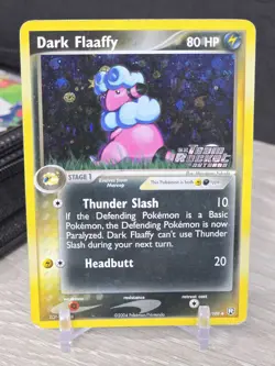 Pokemon Card TCG Dark Flaaffy 33/109 Team Rocket Returns 2004 Stamped Reverse - Image 3