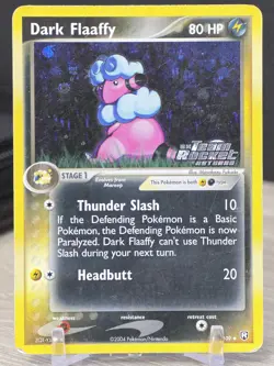 Pokemon Card TCG Dark Flaaffy 33/109 Team Rocket Returns 2004 Stamped Reverse - Image 5