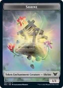 Shrine Token - Medium Play MTG Commander: Kamigawa: Neon Dynasty - Image 1