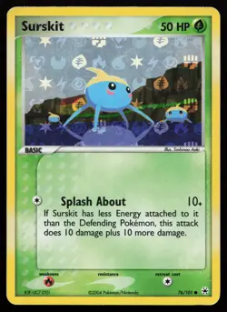 Surskit 76/101 Common Hidden Legends Reverse Holo Pokemon Card - Image 1