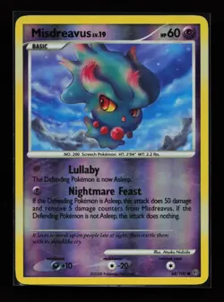 Misdreavus 68/100 Common Reverse Holo Stormfront Pokemon Card - Image 1