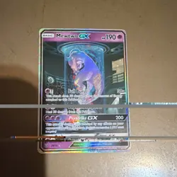 Pokemon Mewtwo GX 78/73 Shining Legends Shiny Holo Rare Full Art 190 HP Card - Image 1