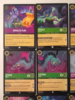 Disney Lorcana The Little Mermaid (11) Card Lot Ursula - Image 2