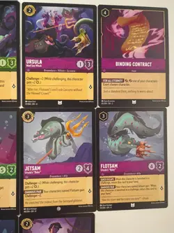 Disney Lorcana The Little Mermaid (11) Card Lot Ursula - Image 3
