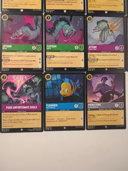 Disney Lorcana The Little Mermaid (11) Card Lot Ursula - Image 4