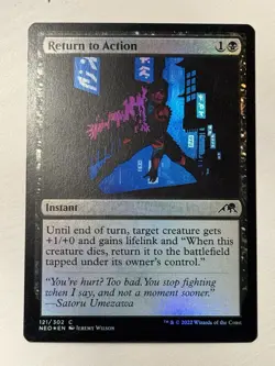 MTG Return to Action FOIL #121/302 Kamigawa: Neon Dynasty Common NEO NM/M - Image 1