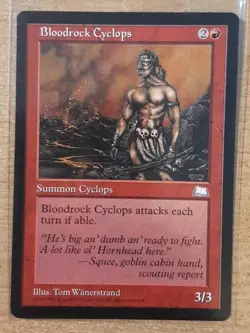 1997 MAGIC THE GATHERING WEATHERLIGHT BLOODROCK CYCLOPS TD25 - Image 1