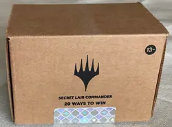 MTG 20 Ways To Win Sealed Secret Lair Commander Deck Magic The Gathering EDH - Image 1
