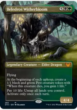 Beledros Witherbloom FOIL Borderless MTG Strixhaven NM-MINT MAGIC THE GATHERING - Image 1