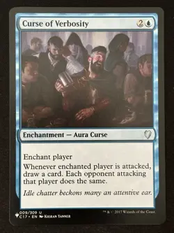 1x MTG Curse of Verbosity - The List Reprints (LIST) (C17) #9 - Magic - Image 1