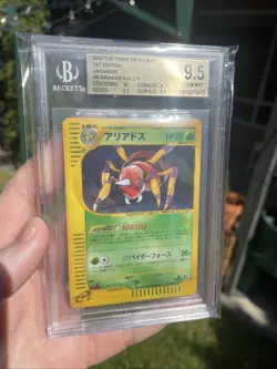 Pokemon Card Japanese Ariados E-Series 009/092 1st Ed Holo BGS 9.5 Mint First Ed - Image 2