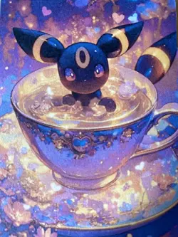 Anime ART STYLE Umbreon Fan Full Art Pokemon Custom Card/perfect bookmark - Image 1