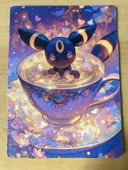 Anime ART STYLE Umbreon Fan Full Art Pokemon Custom Card/perfect bookmark - Image 2