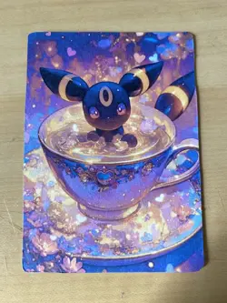 Anime ART STYLE Umbreon Fan Full Art Pokemon Custom Card/perfect bookmark - Image 3