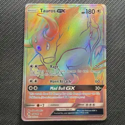 Pokemon TCG Tauros GX (Secret Rare) 156/149 SM Base Set - NM/M - Image 1