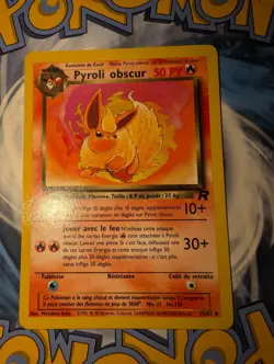 Pyroli Obscur 35/82 French Dark Flareon Pokemon TCG Team Rocket Card LP - Image 1