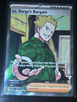 Lt. Surge's Bargain 170/132 Me01: Mega Evolution Full Art Trainer Pokemon - Image 1