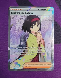 Erika's Invitation #196/165 Trainer Scarlet & Violet 151 FullArt Pokemon TCG B - Image 2