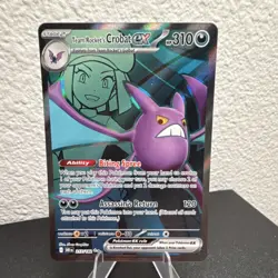 Pokemon TCG Team Rockets Crobat EX 217/182 Destined Rivals Full Art NM - Image 3