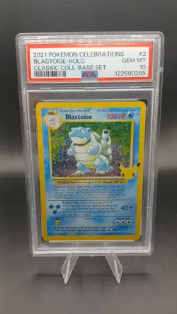 2021 Pokemon Celebrations Blastoise Holo 2/102 PSA 10 - Image 1