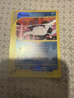 Pokemon Mantine 77/144 Skyridge Reverse Holo Rare MP - Image 1